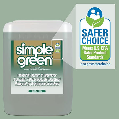 Simple Green, SMP13006, Industrial Cleaner/Degreaser, 1 / Each, White, 5 Gallons (Pack of 1)