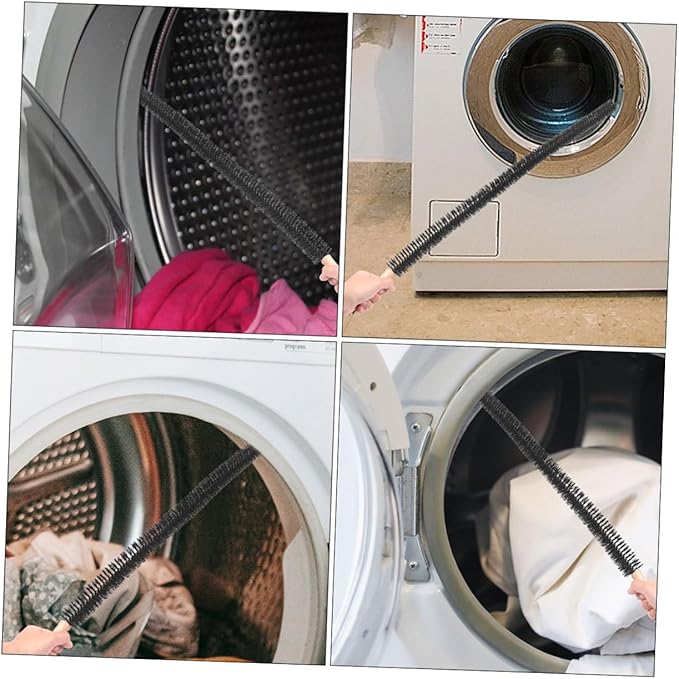 GLEAVI 2pcs Kit for Dryer Vent Cleaner Washing Machine Cleaner Brush Flexible Drain Brush for Lint Removal Cleaning Tools