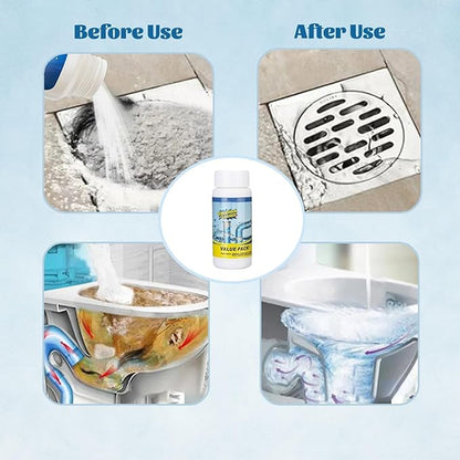 Powerful Sink and Drain Cleaner for Clogged Pipes, Kitchen, Bathroom and Shower (3PCS)