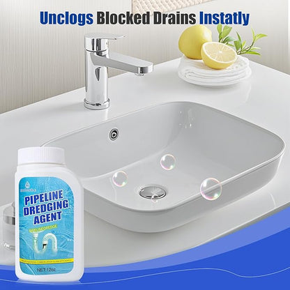 Pipeline Dredging Agent, Drain Clog Remover, Powerful Sink Drain Cleaner for Bathroom and Kitchen Sink Pipe Unclog (2PCS)