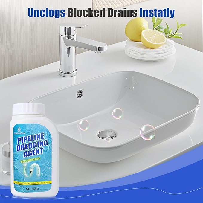 Pipeline Dredging Agent, Drain Clog Remover, Powerful Sink Drain Cleaner for Bathroom and Kitchen Sink Pipe Unclog (1PCS)