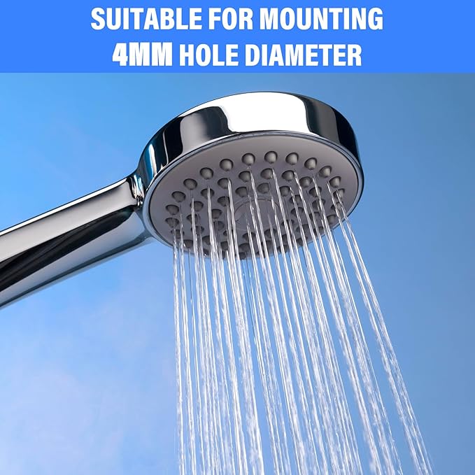 100pcs Shower Head Nozzles Replacement, Universal Silicone Spray Hole Washer Round Tips Showerhead, Sprinkler Rainfall Shower Head Handheld Spray Combo Repair Parts for Hole Diameter 0.16inch