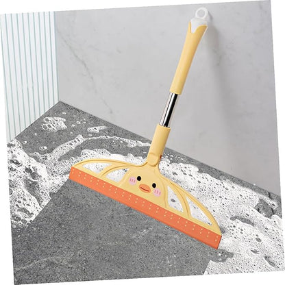 Operitacx Shower Squeegee and Glass Window Scraper Tool, Yellow Bathroom Cleaner for Mirrors, Tile Walls, Car Windows, and Floors, Versatile Household Cleaning Accessory