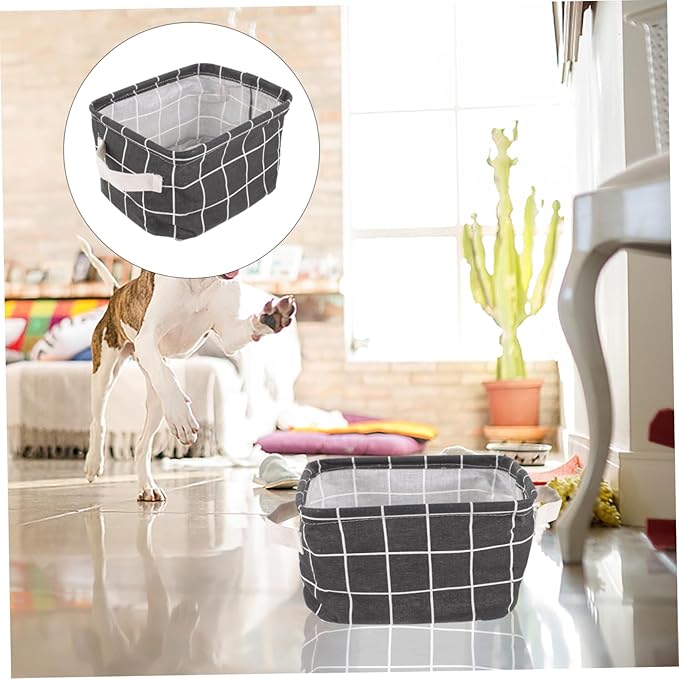 DECHOUS 2Pcs Storage Basket Versatile Organizer Bin for Cabinet Closet Laundry and Home Decor Easy to Transport Durable Design