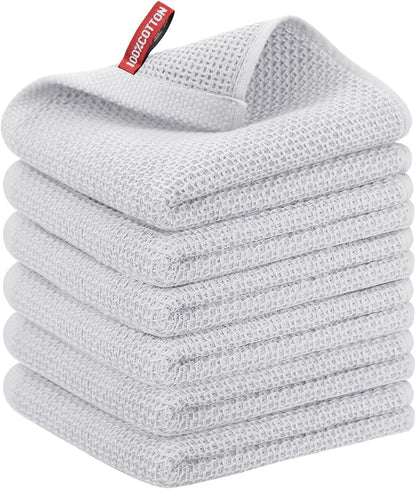 Nialnant Kitchen Hand Towels, 13 x 28 Inches, 100% Cotton Dish Towel for Home, Soft Dish Cloth for Kitchen, Super Absorbent Tea and Bar Towels