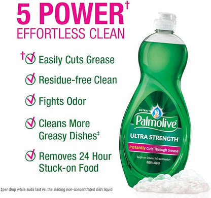 Palmolive Dish Liquid 45093 32.5 Fl Oz Ultra Strength Dish Liquid