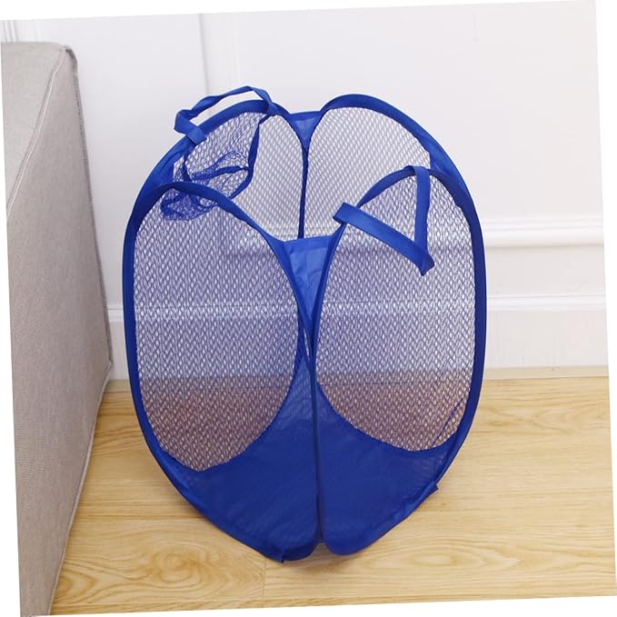 LABRIMP Laundry Basket Organizer Honeycomb Mesh Compact Foldable Laundry Hamper for Dorm