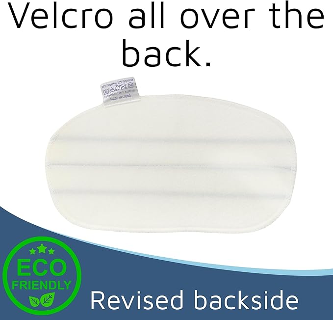 8 Pack Steam Mop Pads for PurSteam ThermaPro 10-in-1 Steam Mop Washable Reusable Pads by Flammi