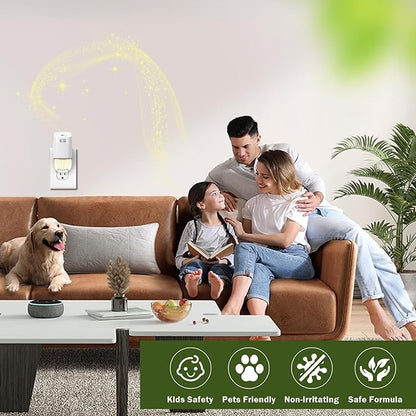 Plug In Air Freshener Refills for Home – Jasmine, Hawaiian, Cotton Scent, 12 Count, 7.92 Fl Oz, Compatible with Air Wick & Glade, Not for Glade Plus, Scented Refill for Home, Bathrooms, Bathroom Use