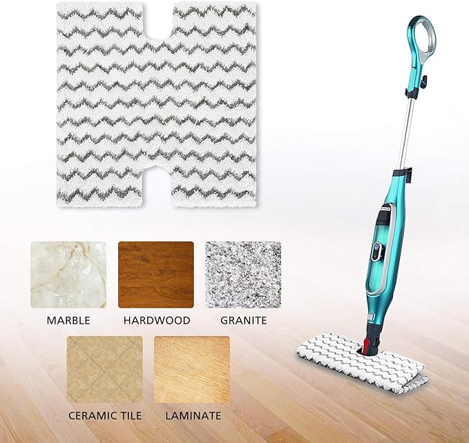 4 Pack Steam Mop Pads Replacement for Shark Lift-Away Pro & Shark Genius Mop System Pocket Mop S3973 S3973D S3973WM S5001 S5002Q S5003A S5004 S5004W S6001W S6001WM S6002 S6002C S6003D S6003W