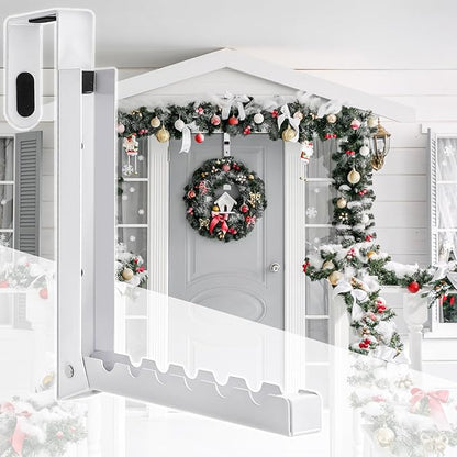 Coloch 2 Pack Over The Door Hanger for Cloth, Foldable Cloth Drying Rack Space Saving Coat Hanging Hook 6 Ridges Portable Towels Storage Hanger for Small Space, Bedroom, Bathroom