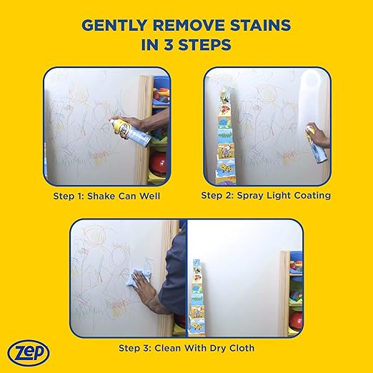 Zep Heavy-Duty Oven and Grill Cleaner 19 oz (1 Unit) and Foaming Wall Cleaner 18 oz (1 Unit) ECBD001 – Professional Grade Foaming Spray Cleaners Designed to Tackle Grease, Scuffs, and Kitchen Messes