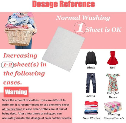 Laundry Sheets Catch Colors Wash Dark Clothes Trapping Dye (192 Count)