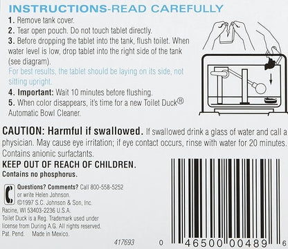 Toilet Duck Automatic Blue Single - 1.7 oz - 3 pk