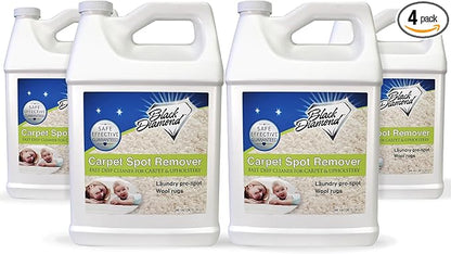 Black Diamond Stoneworks carpet and upholstery cleaner: this fast acting deep cleaning spot and stain remover spray also works great on rugs, couches, and car seats. (4-gallons)