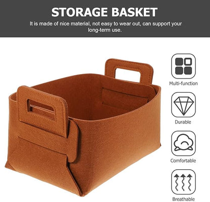 Ciieeo Laundry Basket Foldable Laundry Hamper Laundry Basket Waterproof Laundry Hamper with Handle Clothes Hamper Organizer for Laundry, Clothes and Toys（25*18*15cm/brown）