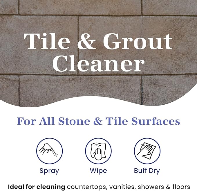 Marblelife Tile & Grout Cleaner - Tile and Grout Cleaner for Floors, Pools, Bathroom Shower, Bath & Other Surfaces, Safe & Effective, 32oz Spray