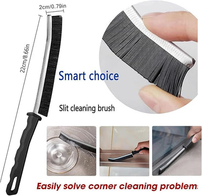 Crevice Cleaning Brush,6Pack Small Cleaning Brushes Grout Cleaner Brush Toilet Brush Scrub Brush for Shower Tile Skinny Gap Cleaning Tools for Household Use Bathroom (black-6pcs)