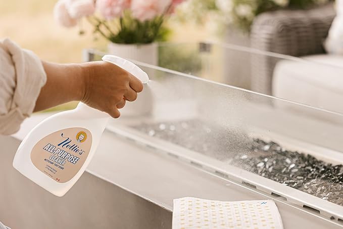 Nellie's All-Purpose Cleaner - Lemongrass Scent - Multi-Surface Cleaning for Kitchens, Bathrooms, and More - Plant-Based Formula - Leaping Bunny Certified - Free from Harsh Chemicals (Made in Canada)
