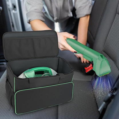 Carry Bag for Bissell Little Green Machine 1400B, Large Storage Bag Carrying Case for Bissell Carpet Cleaner, Car Vacuum Attachments Cleaning Tools Organizer, Cleaner Solution Pocke, Black(Bag Only)