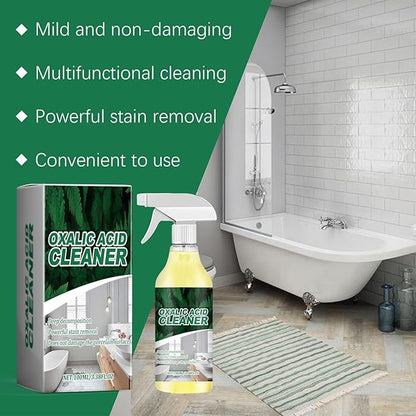 2 Bottle Oxalic Acid Cleaner, 100ml/3.38fl.oz, Multipurpose Stain Remover Spray for Bathroom