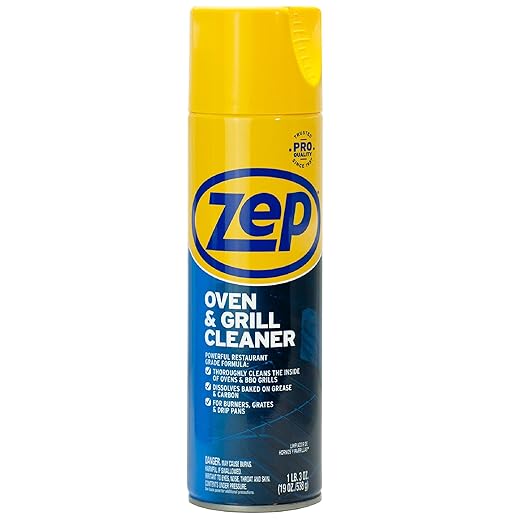 Zep Heavy-Duty Oven and Grill Cleaner - 19 oz (Case of 2) ZUOVGR19 - Dissolves Grease on Contact, on Burners, Grates and Drip Pans