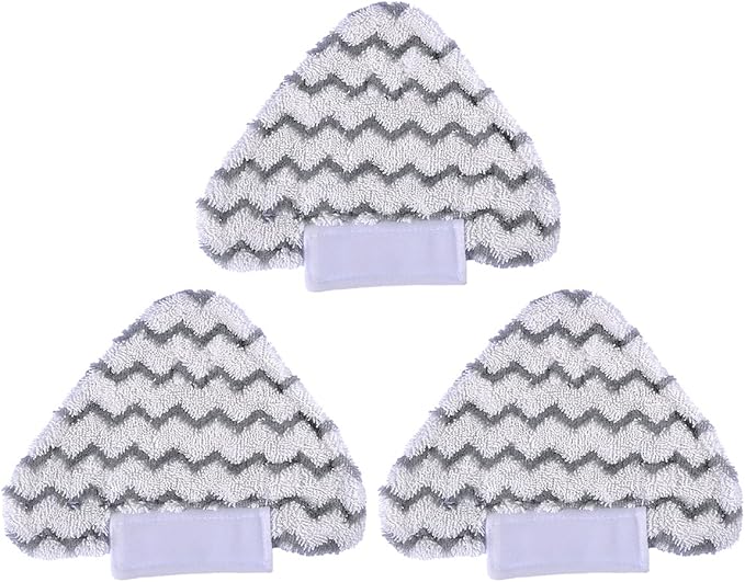 KEEPOW 3 Pack Triangle Steam Mop Pads Replacement for Shark Lift-Away S3973D S5003D S6001 S6002 S6003 3973WM S5001 S5002
