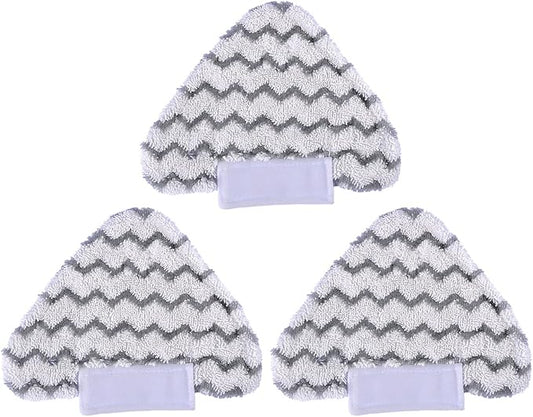 KEEPOW 3 Pack Triangle Steam Mop Pads Replacement for Shark Lift-Away S3973D S5003D S6001 S6002 S6003 3973WM S5001 S5002