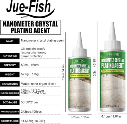 Marble Nano Crystal-Plating Agent, Stone Crystal Plating Agent, Nano Crystal Plating Agent for Kitchen, Marble&Granite&Quartz Countertop Cleaner and Polish (1PC)