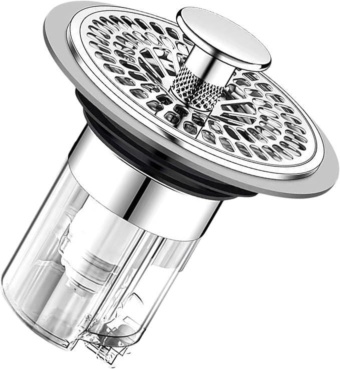 PANGBOER Detachable Bathtubs Drain Stopper Bathroom Shower Sink Drain Plug Push-type Bounce Cores Drain Filter Bounce Cores