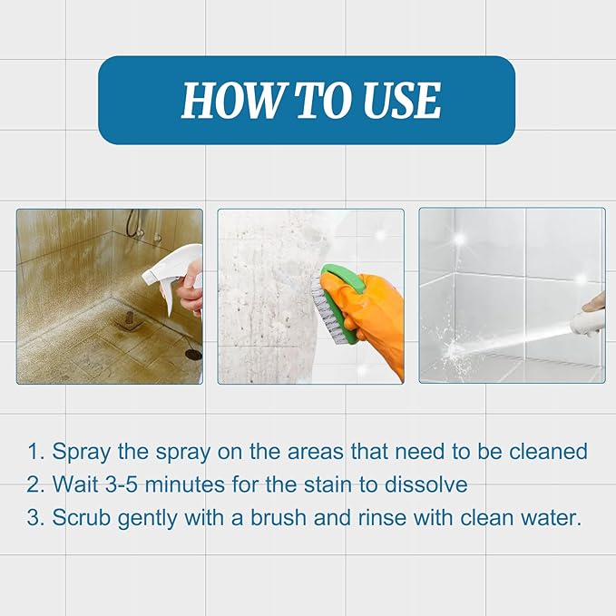 ADEK Tile Grout Cleaner Sprayer - Granite Cleaner Polish and Protect 3 in 1, Marble Stone Cleaner Polishes, Heavy Duty Spray Cleaning Solution, Stone Tile and Laminate Cleaner (2)