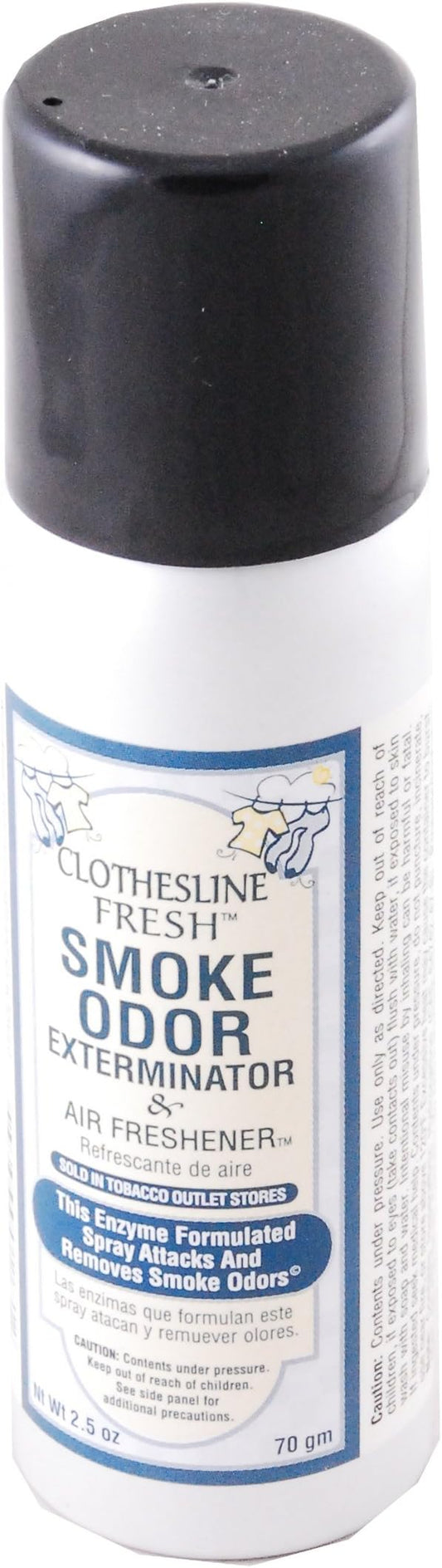Smoke Odor Exterminator 2.5oz Mini Spray, Clothesline Fresh
