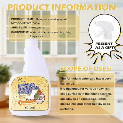 Liapu 3Pcs All Purpose Cleaner, Remove Stains Cleaning Spray, Lemon Breeze Scent Kitchen & Bathroom Cleaning Supplies, Multi Purpose Cleaner Spray Removes Grease, Grime, And Stains On Floors