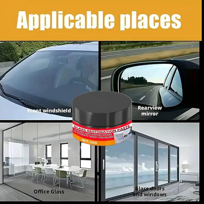 Glass Scratch Eraser,Car Glass Polishing Cleaner | Vehicles Scratch Remover Polish Paste - for Mirror Shower Doors for Truck Automotive RV Outdoor Road Trips Pickup Parking Bathroom