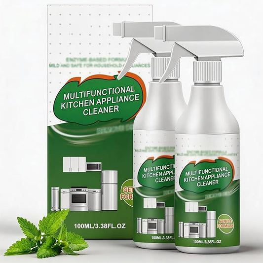 Multi-Purpose Enzyme Foam Cleaner, Versatile – Kitchen & Home, Powerful Multipurpose Kitchen Appliance Cleaner Spray, Kitchens Cleaners Spray, Powerful Cleaning, Effortless Shine (2PCS)
