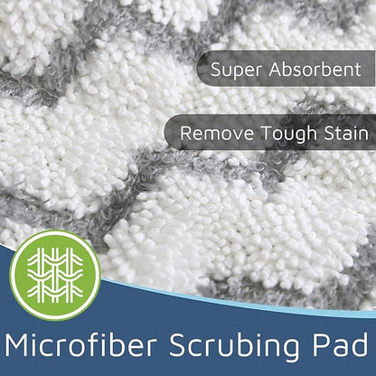 F Flammi Heavy-Duty Steam Mop Replacement Pad for Shark Steam Pocket Mop S3501 S3601 S2901 S2902 S3550 S3801 S3901 SE450 S3601D S3901D for All Hard Floors Soft Scrub Mop Pad for Shark