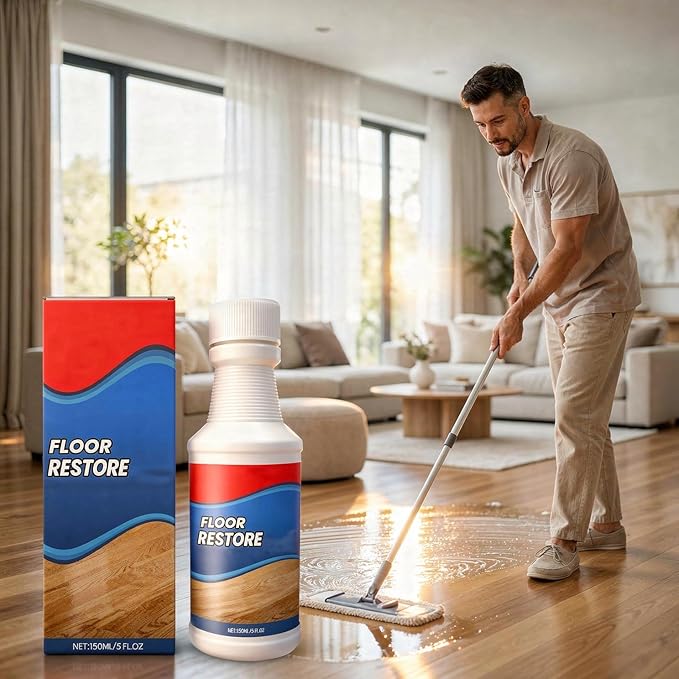 Floor Revitalizer Easy For Wood Floors Hardwood Floor Restorer Floor RevitalizerEez Cleaner High Solid Polish for Shine Renewal Scratch Repair Protective Finish Quick Dry (2pcs)