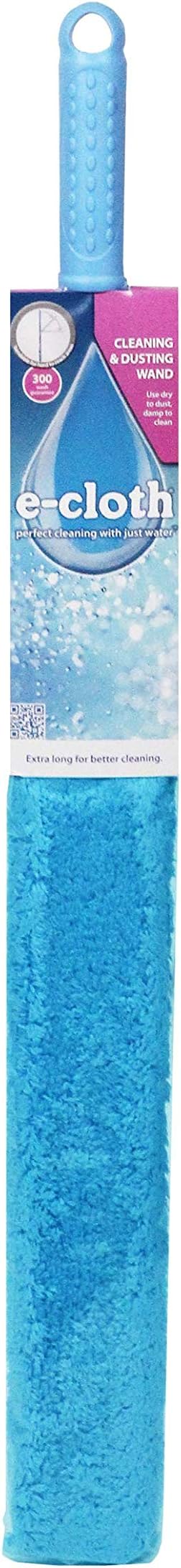 E-Cloth Cleaning & Dusting Wand, Premium Microfiber Dusters for Cleaning, 100 Wash Guarantee, Blue, 1 Pack