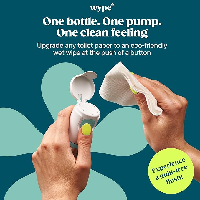 Wype | On The Go Bundle | Toilet Paper Gel | Flushable & Convenient Wet Wipes Alternative | Vacation Essentials | 3 x 1 fl oz