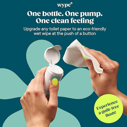 Wype | On The Go Bundle | Toilet Paper Gel | Flushable & Convenient Wet Wipes Alternative | Vacation Essentials | 3 x 1 fl oz