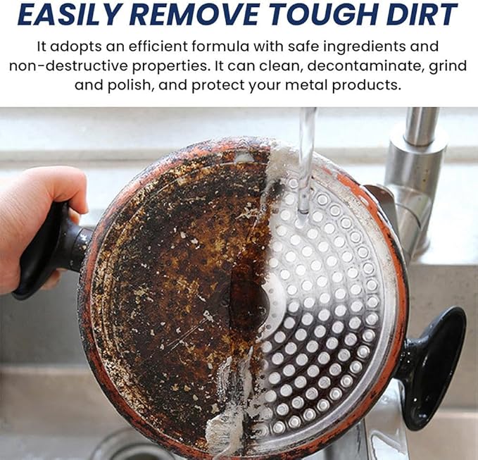 2PCS Stainless Steel Scratch Remover for Appliances, New Magical Nano-Technology Stainless Steels Cleaning Paste, Convenient Appliance Cleaner for Fridge,Stoves,Sinks and Metal Products