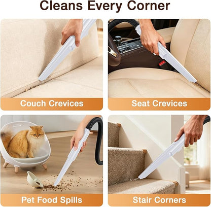LABIGO Upholstery & Couch Cleaner Machine, 18Kpa Portable Carpet Cleaner Machine for Deep Cleaning, Spot Cleaner and Carpet Shampooer for Pet Messes, Rug, Furniture, Mattress, Sofa, Stairs & Car