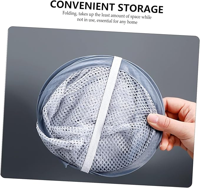 GLEAVI 2pcs Wall-Mounted Laundry Baskets Folding Storage Organizers for Clothes Sturdy Fabric Hanging Hamper Handles for Home and Travel