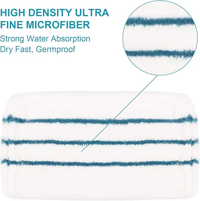 4 PCS Replacement Pads Accessories Compatible with Black+Decker Steam Mop SM1600, SM1610, SM1620, HSM13E1, HSMC1300FX, HSMC1321, HSMC1321APB, HSMC1361SGP, BDH1855SM, BDH1760SM, SMP20 Mop Pads