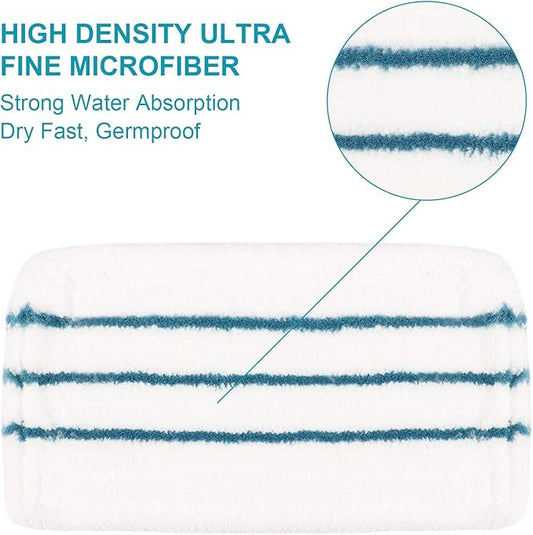 8 PCS Replacement Pads Accessories Compatible for Black+Decker Steam Mop SM1600, SM1610, SM1620, HSM13E1, HSMC1300FX, HSMC1321, HSMC1321APB, HSMC1361SGP, BDH1855SM, BDH1760SM, SMP20 Mop Pads
