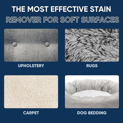 Oxy Pet Carpet Cleaner Spray | Pet Stain Remover for Pet Urine, Cat Pee, Dog Poop | Deep Spot Treating Action on Carpeting, Upholstery, Laundry, Pet Beds & More (128 Fl Oz)