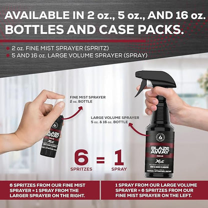 Blaze Away Commercial Air Freshener & Odor Eliminator for Strong Odor - Industrial-Grade Room Spray & Room Deodorizer for Home, Car, Smoke & Pet Odors - Long-Lasting Odor Absorber, Room Fresheners