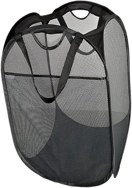 Folding Laundry Basket Square Collapsible Storage Container for Clothes Capacity Black Clothes Hamper for Home College Dorm and Travel