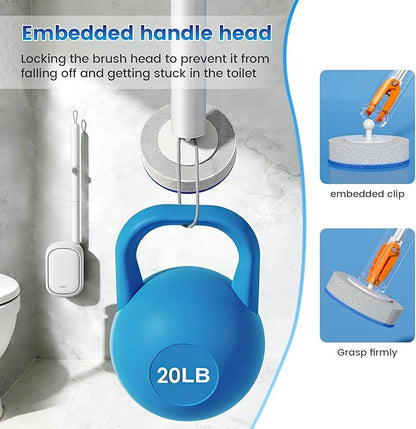 Disposable Toilet Brush,Toilet Bowl Cleaner,Wall Mounted Toilet Bowl Brush with 36 Refills for Deep Toilet Cleaning,Toilet Brush and Holder Set for Hygienic Bathroom Maintenance