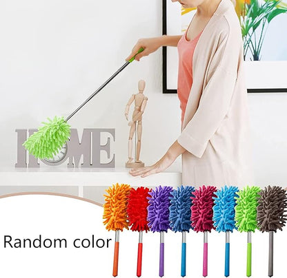 11'' to 31'' Extendable Telescoping Microfiber Duster Bendable Brush Washable Dusting Brush for Office Home Car